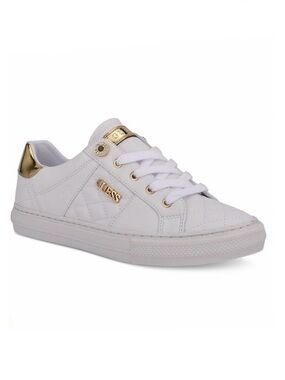 Guess Women's White Loven Lace-Up Sneakers Size 9.5 NEW